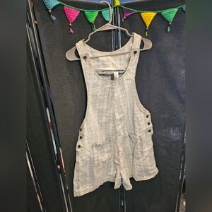 🤍💙 Plaid Sleeveless Romper with Pockets 😍